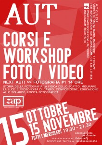 Corsi workshop foto/video di Tau Visual @ Sala conferenze di ZAP - Zona Aromatica Protetta | Florence | Tuscany | Italy