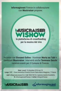 Presentazione di Musicraiser Wishow con Giovanni Gulino e Tommaso Sacchi @ Zap - Zona Aromatica Protetta | Firenze | Toscana | Italy
