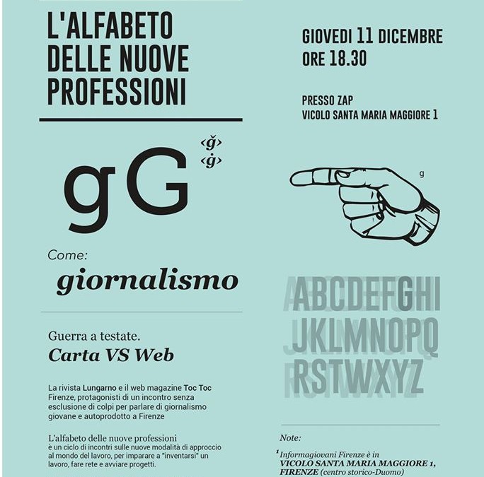 L’alfabeto delle nuove professioni. G come GIORNALISMO