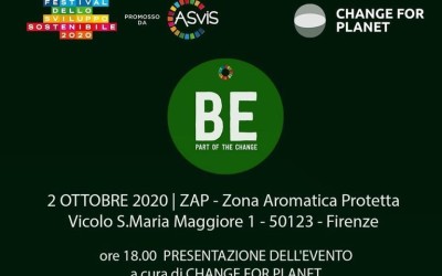 Venerdì 2 ottobre presentazione di “Be part of the change”